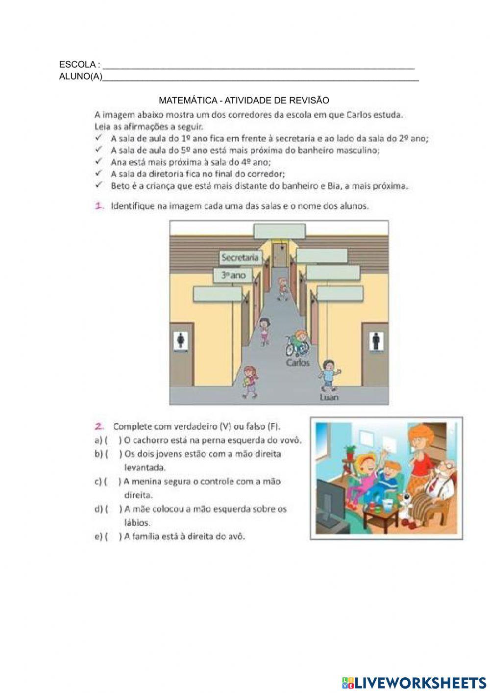 Caderno de atividade