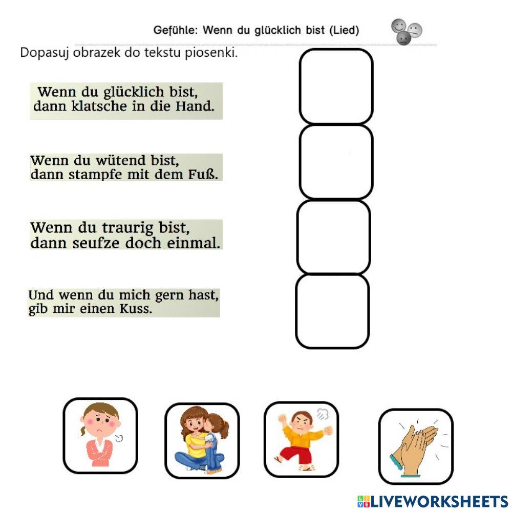 Wenn du glücklich bist - Lied