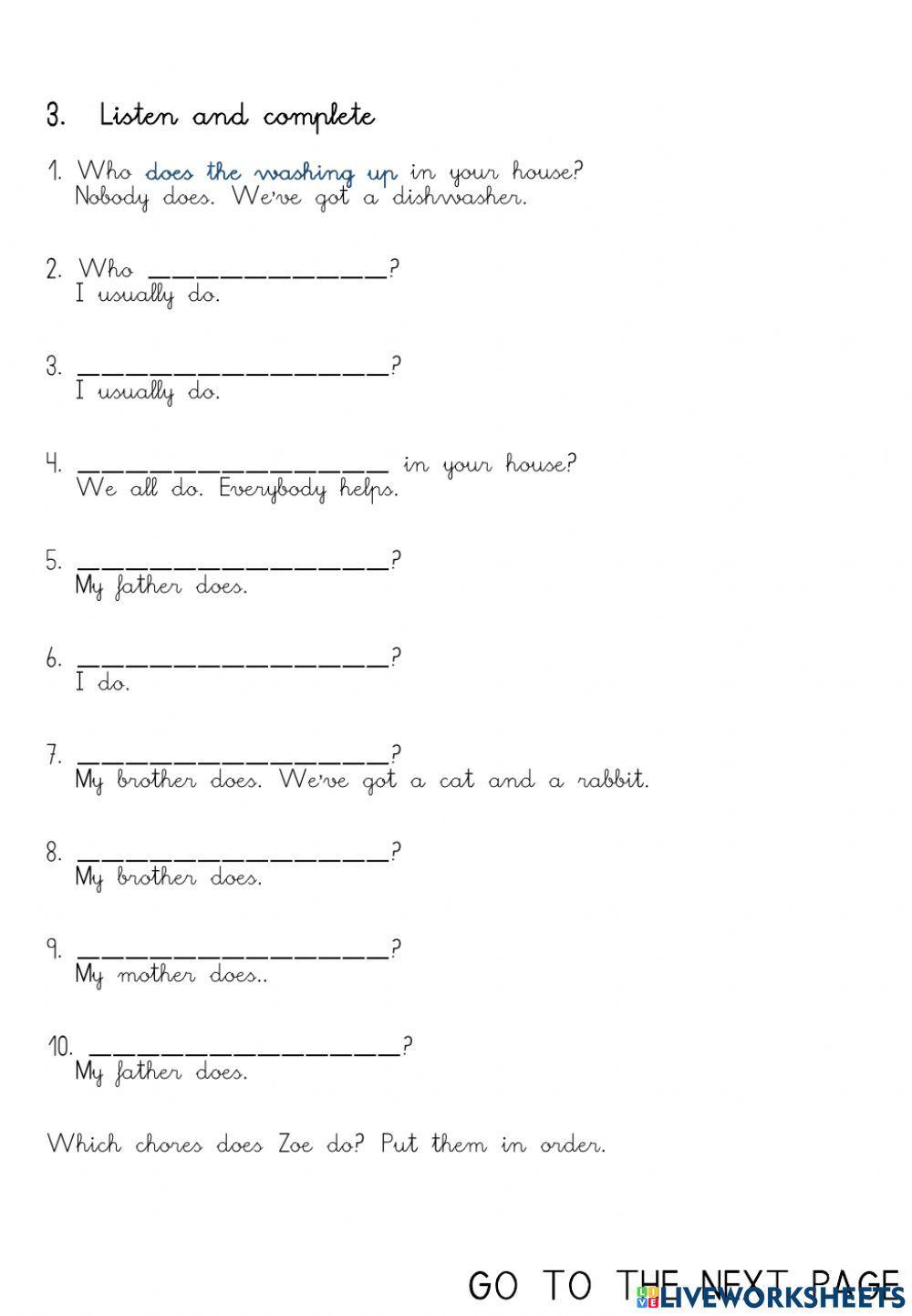 TIGER TRACKS 6-UNIT 6-VOCABULARY:HELPING PEOPLE