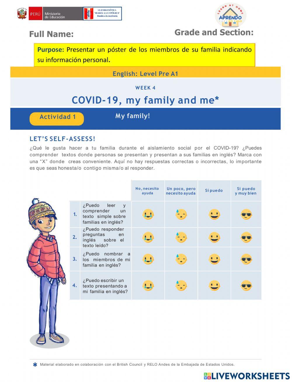 Activity 4: My family