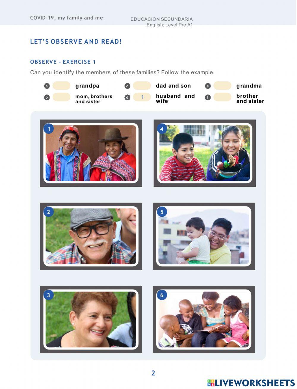 Activity 4: My family