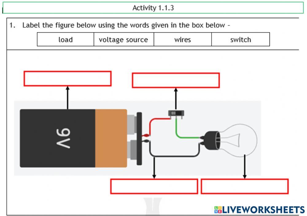 10 Activity 1.1.1 electric circuit