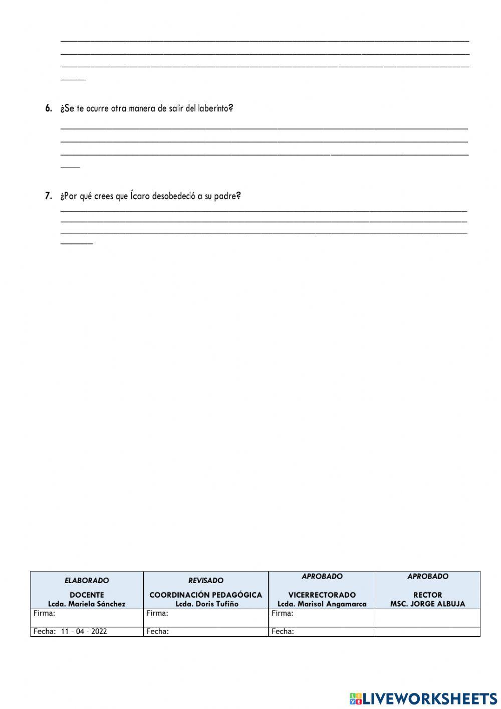 Comprensión lectora 8vo