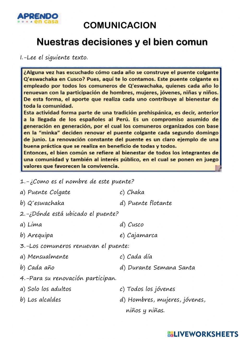 Nuestras decisiones y el bien comun