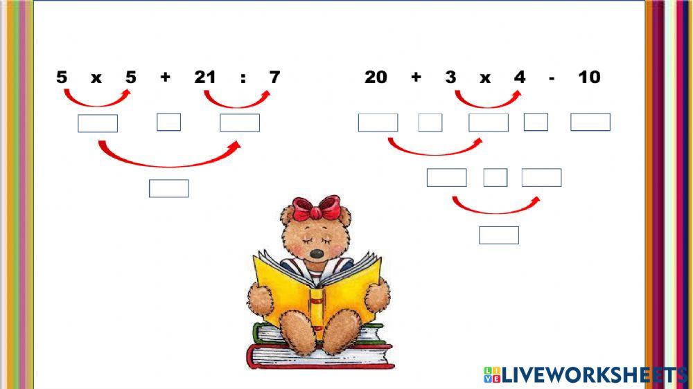 Operaciones combinadas
