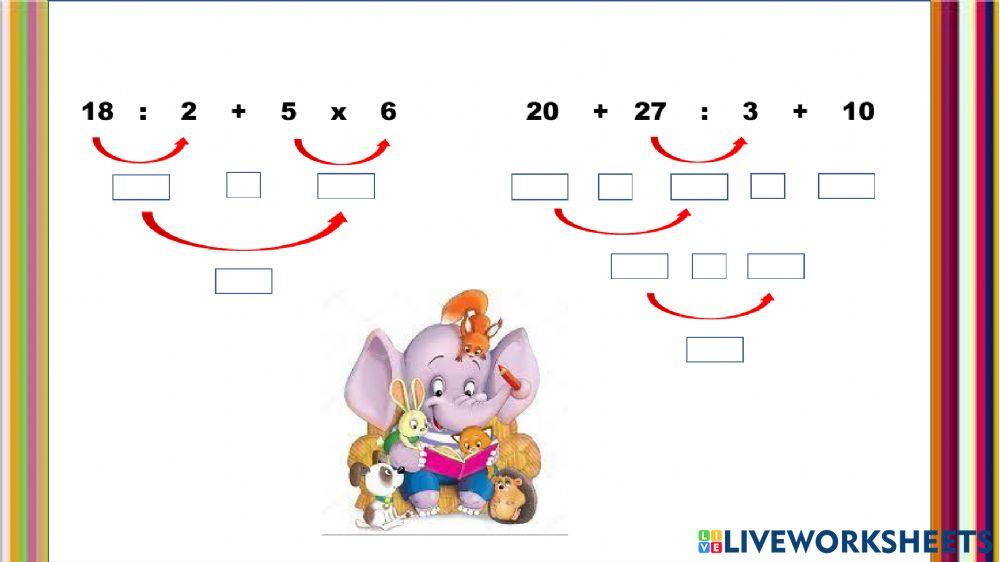 Operaciones combinadas