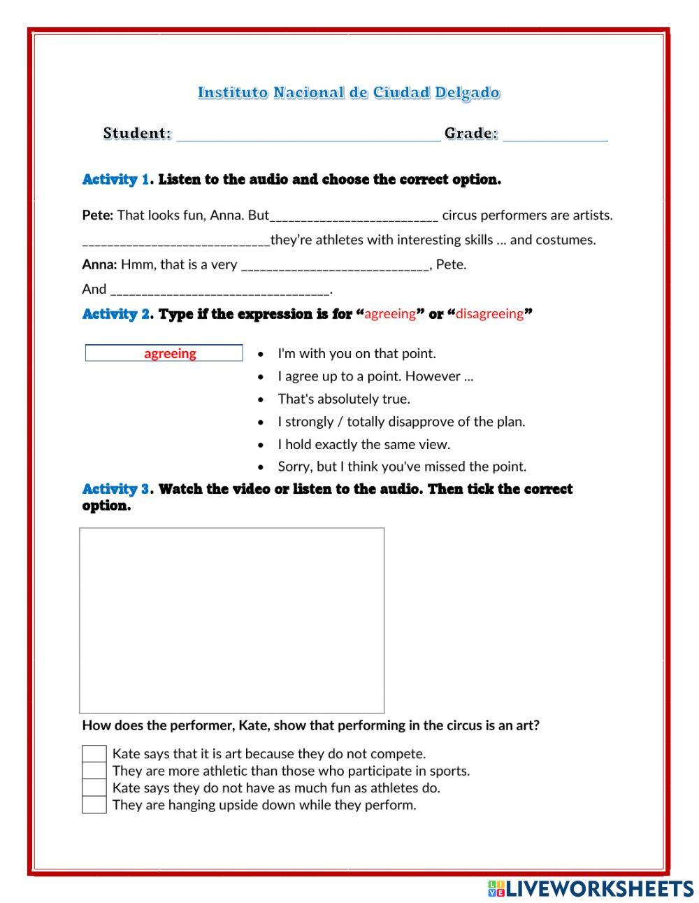 Week 4: Run away with the circus! | incd_teacher | Live