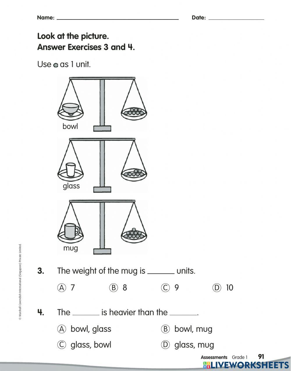 CHAPTER 10 WEIGHT ASSESSMENT