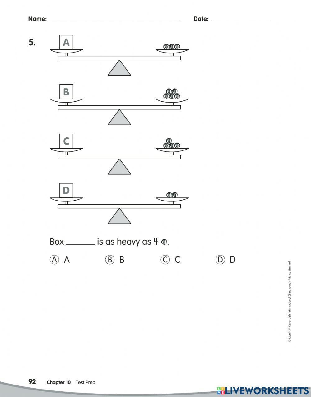 CHAPTER 10 WEIGHT ASSESSMENT