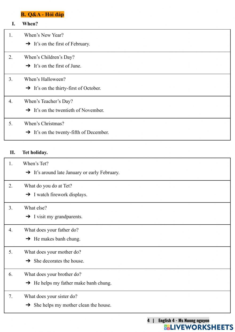 E4U15 (speaking) When's Children's Day?