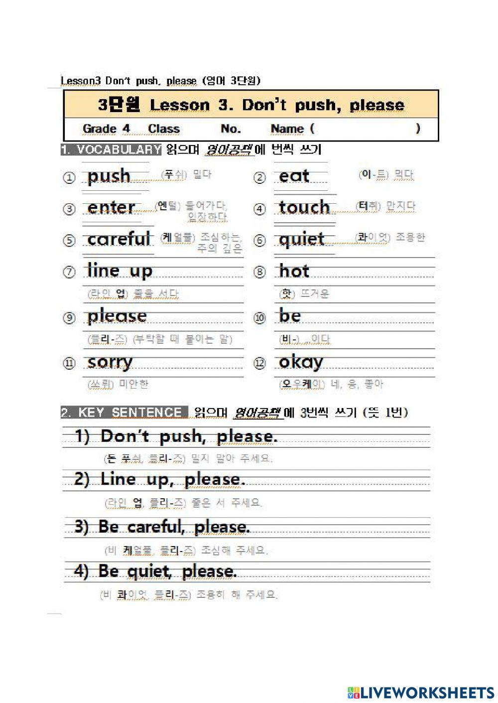 L3 online exercise for | Live Worksheets