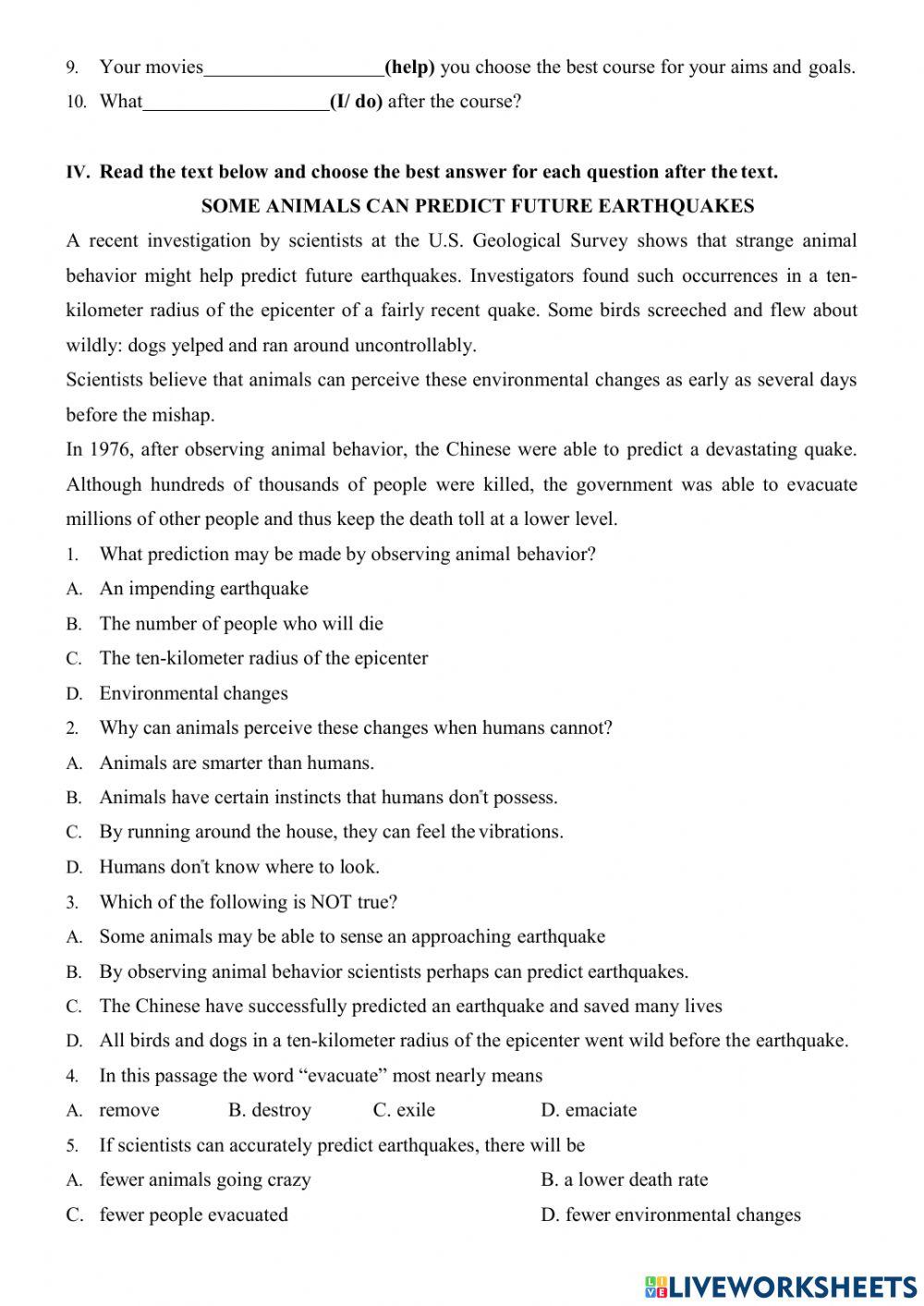 Review unit 11 - grade 8