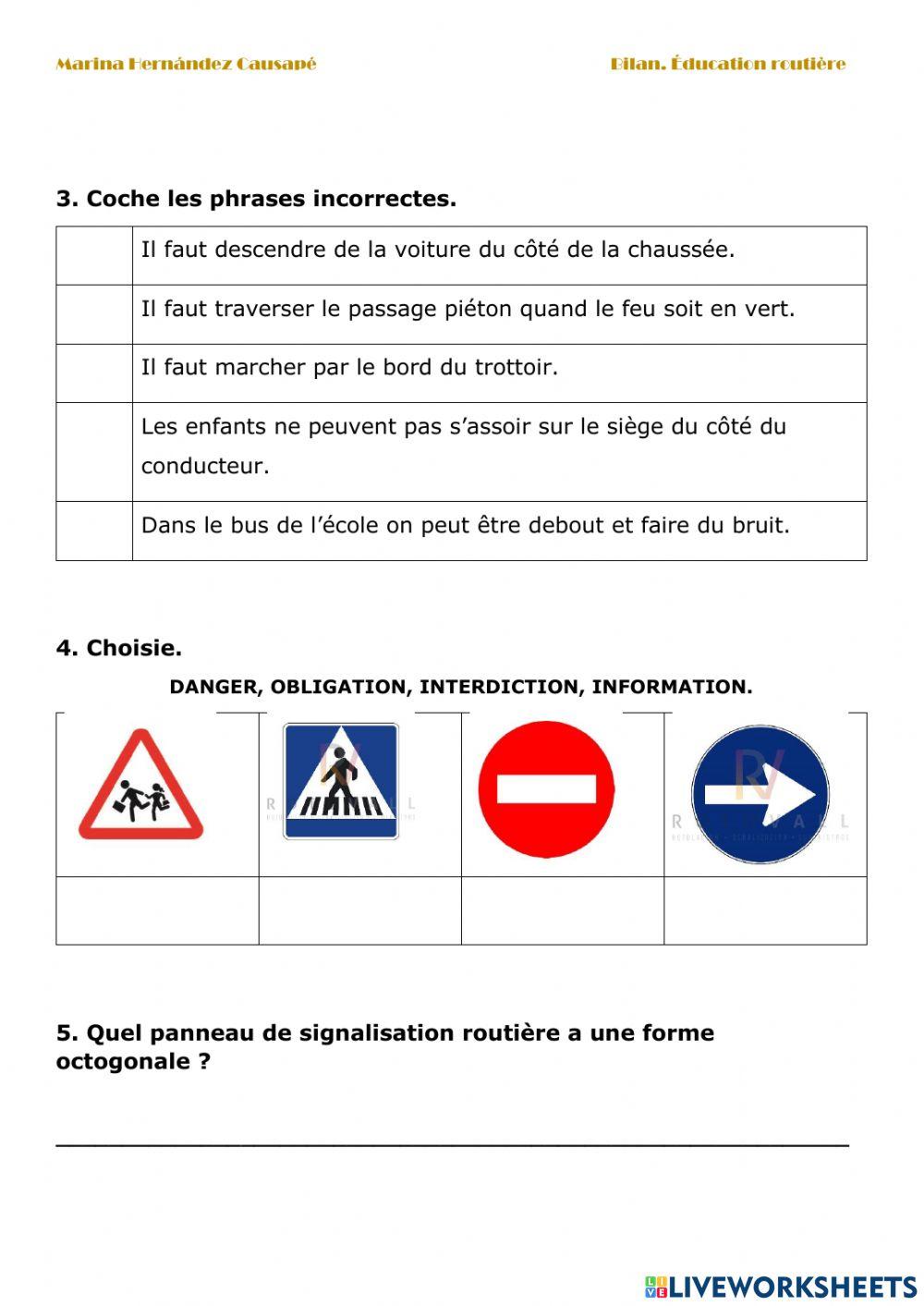 L'éducation routière