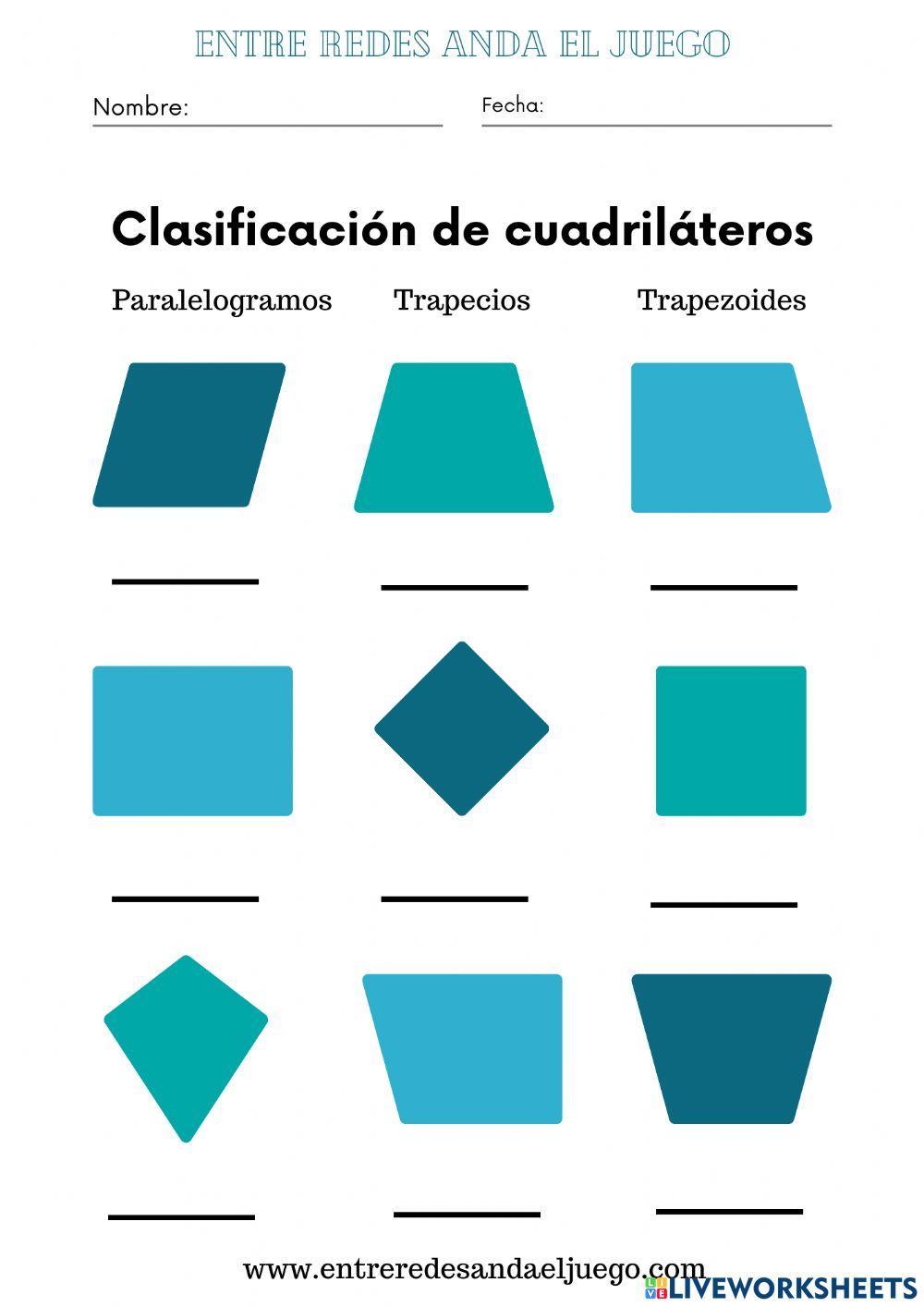 Clasificación de cuadriláteros
