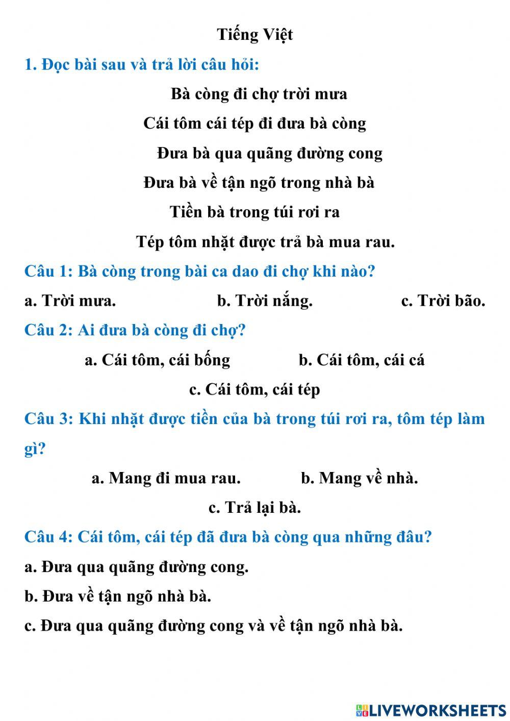 Ôn tập tiếng việt