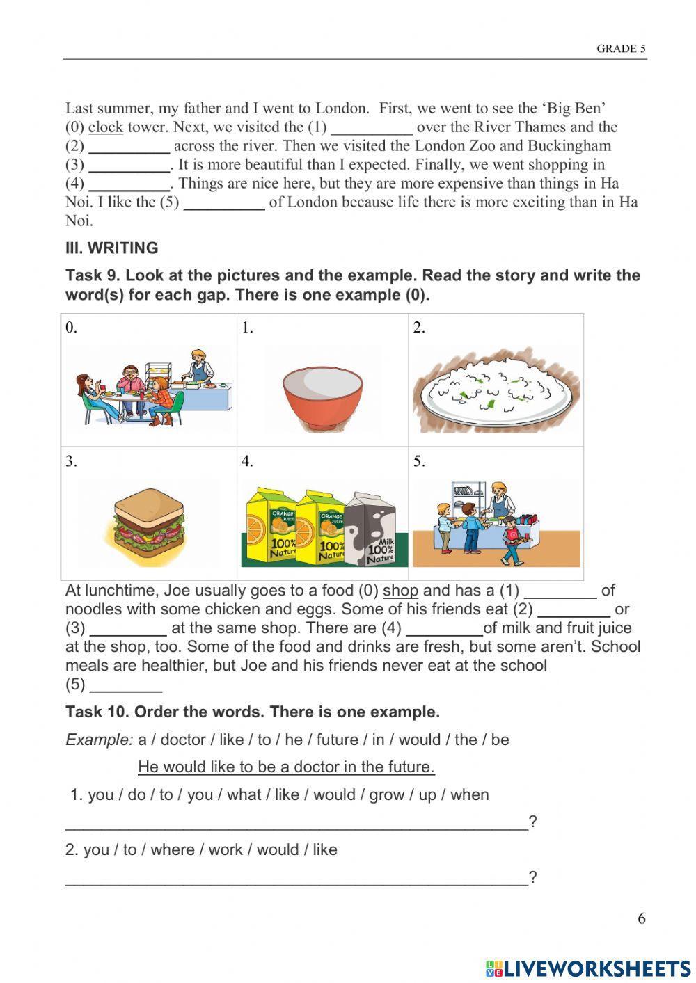 Grade 5- 2nd Term Test
