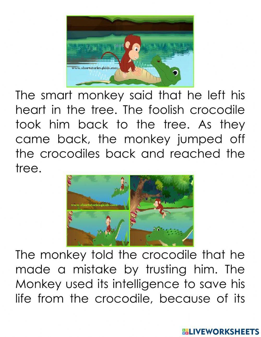 The Monkey and The Crocodile