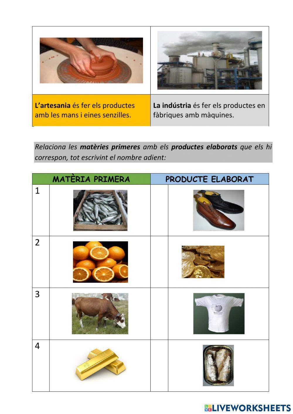 Els sectors de treball - 6 (part i)