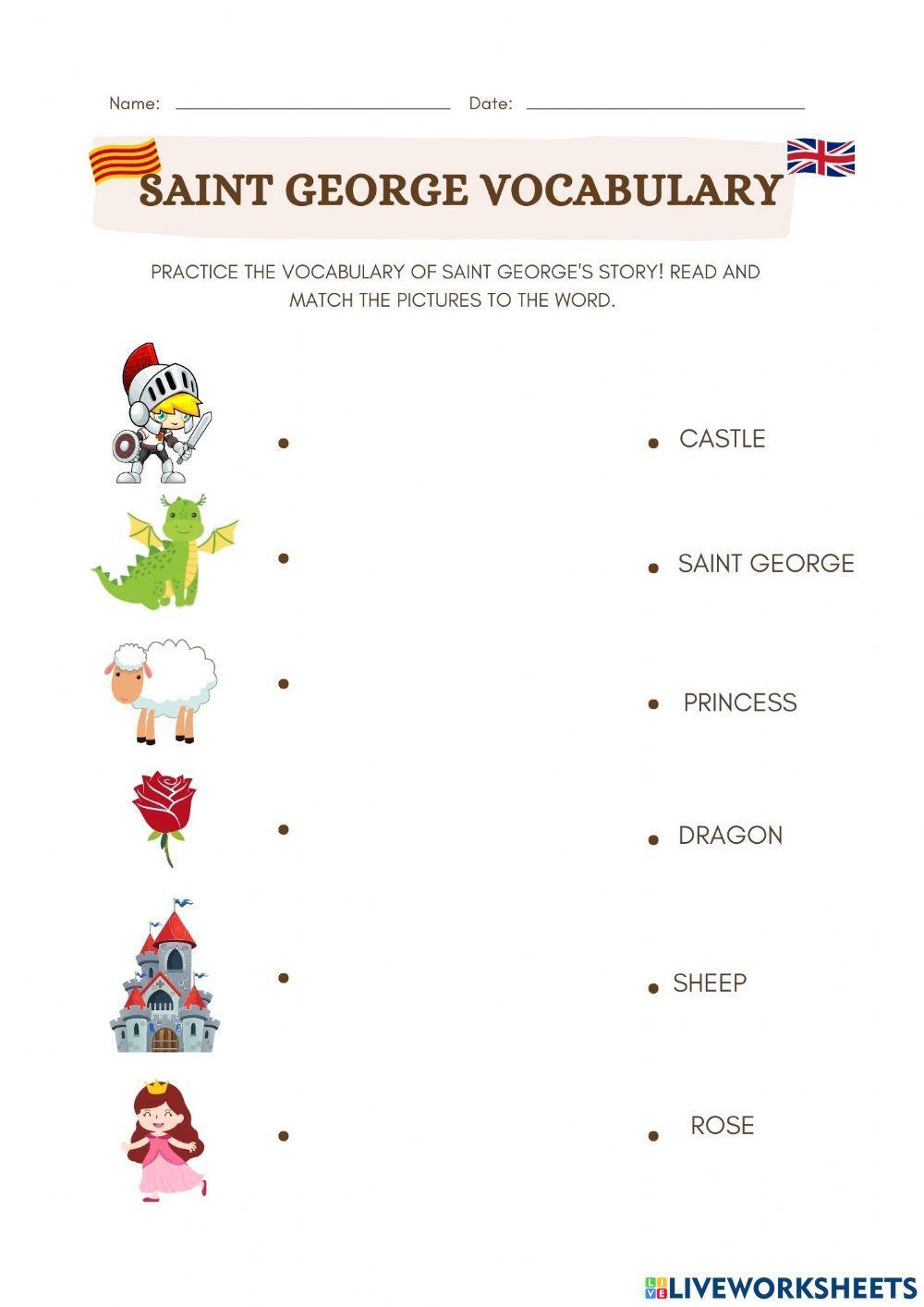 Saint george vocabulary