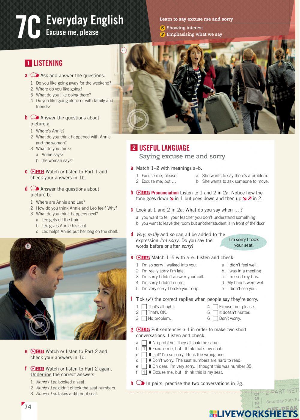 Empower - Elementary - Unit 7 - Pages 74 and 75