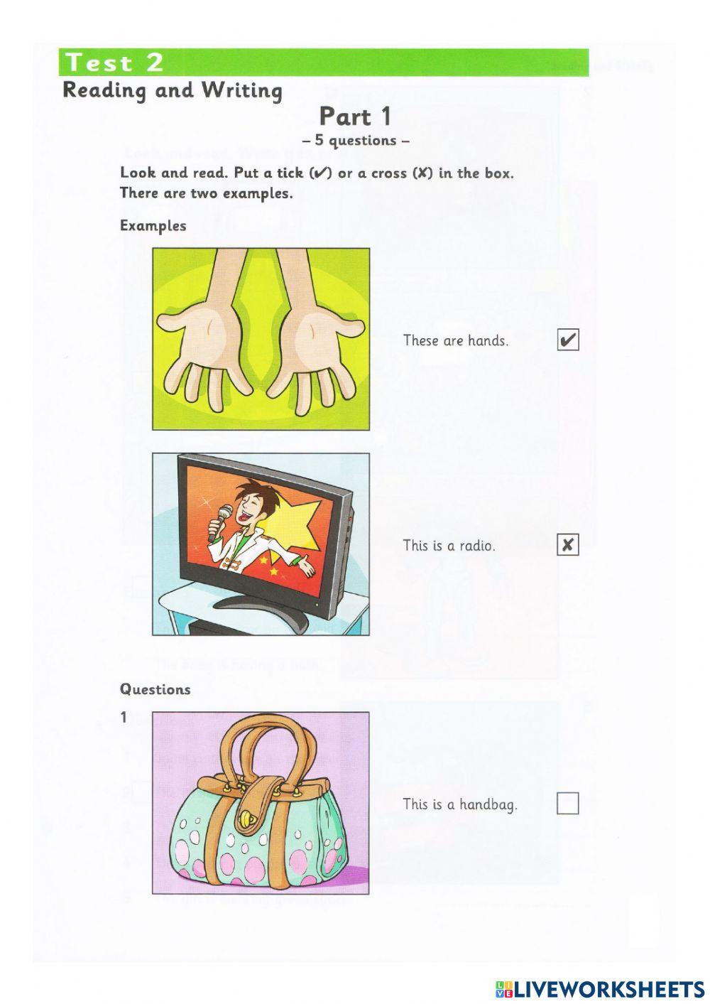 Starters practise test