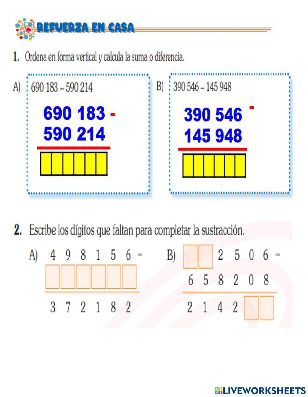 Tarea - álgebra