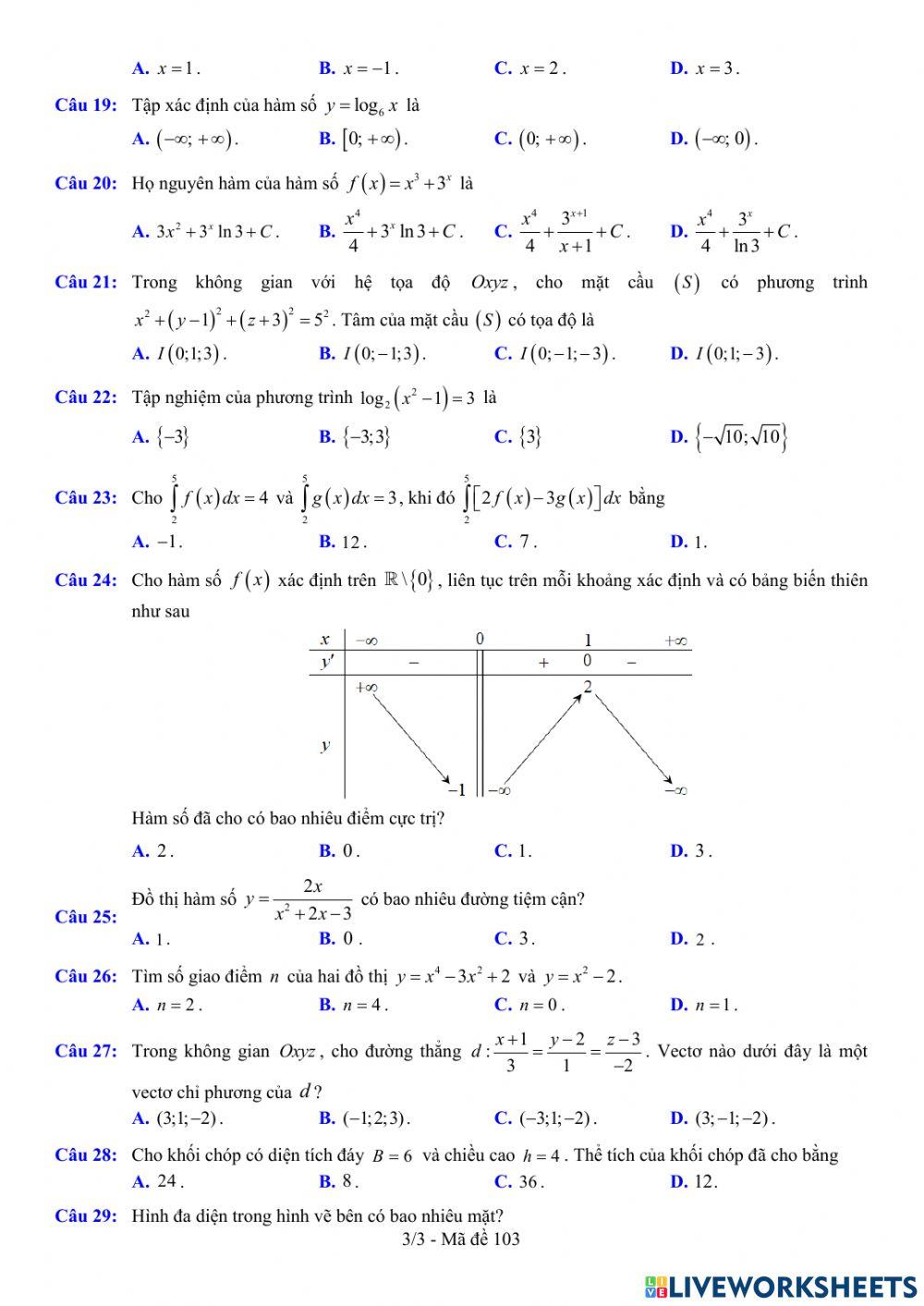 TNTHPT-MĐ-67-Đề ôn tập số 103