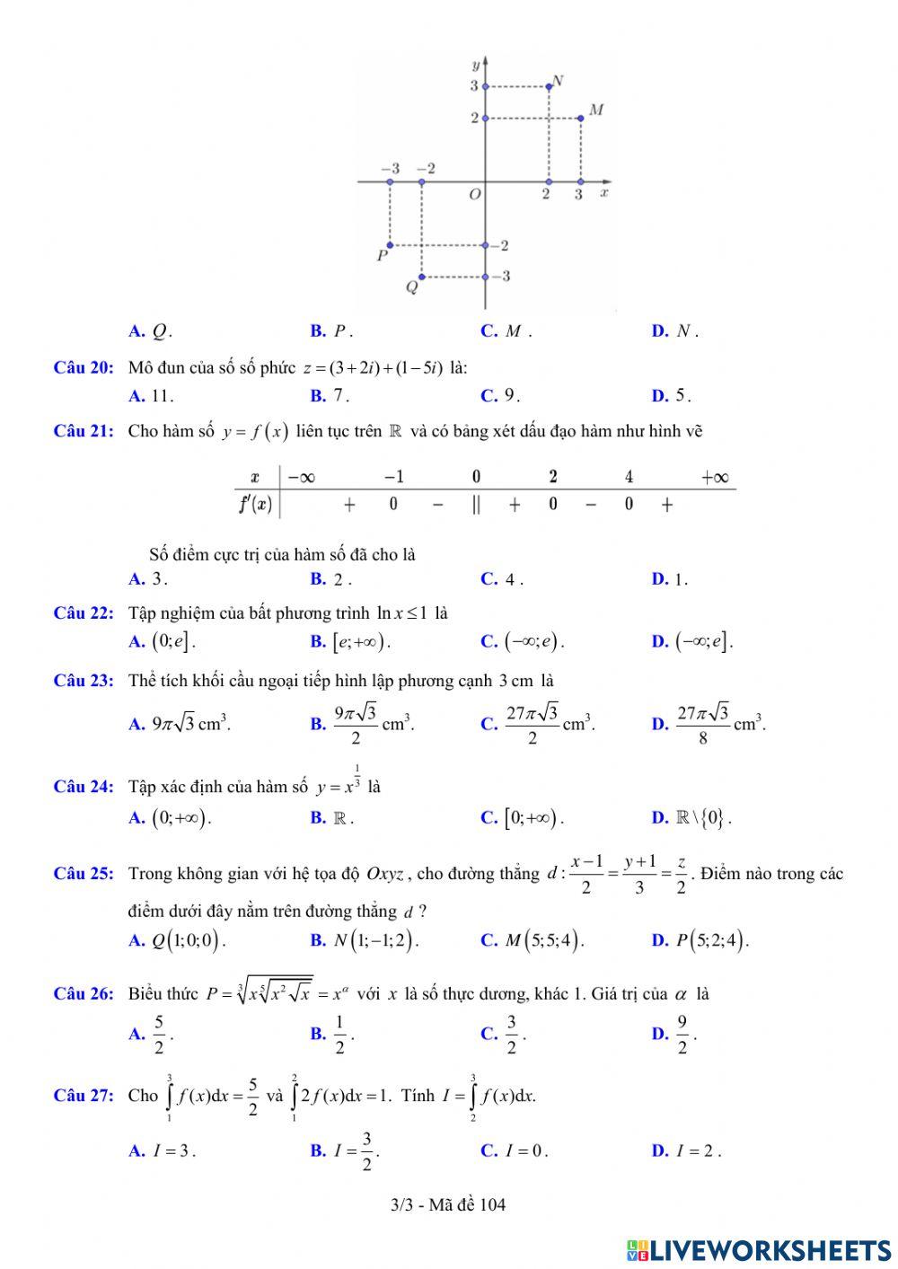 TNTHPT-MĐ-67-Đề ôn tập số 104