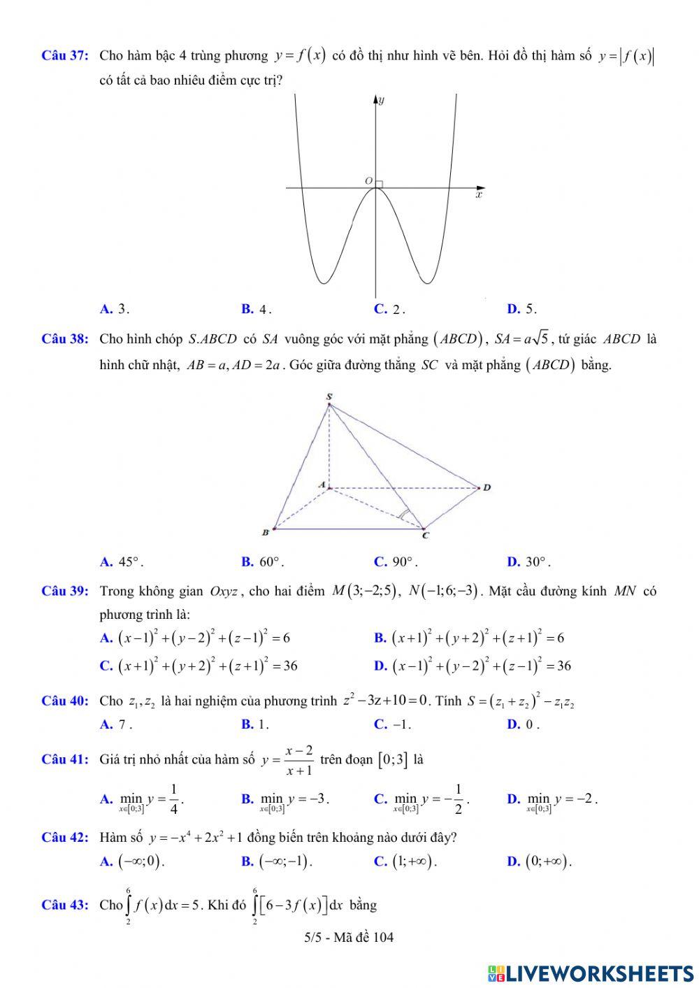 TNTHPT-MĐ-67-Đề ôn tập số 104