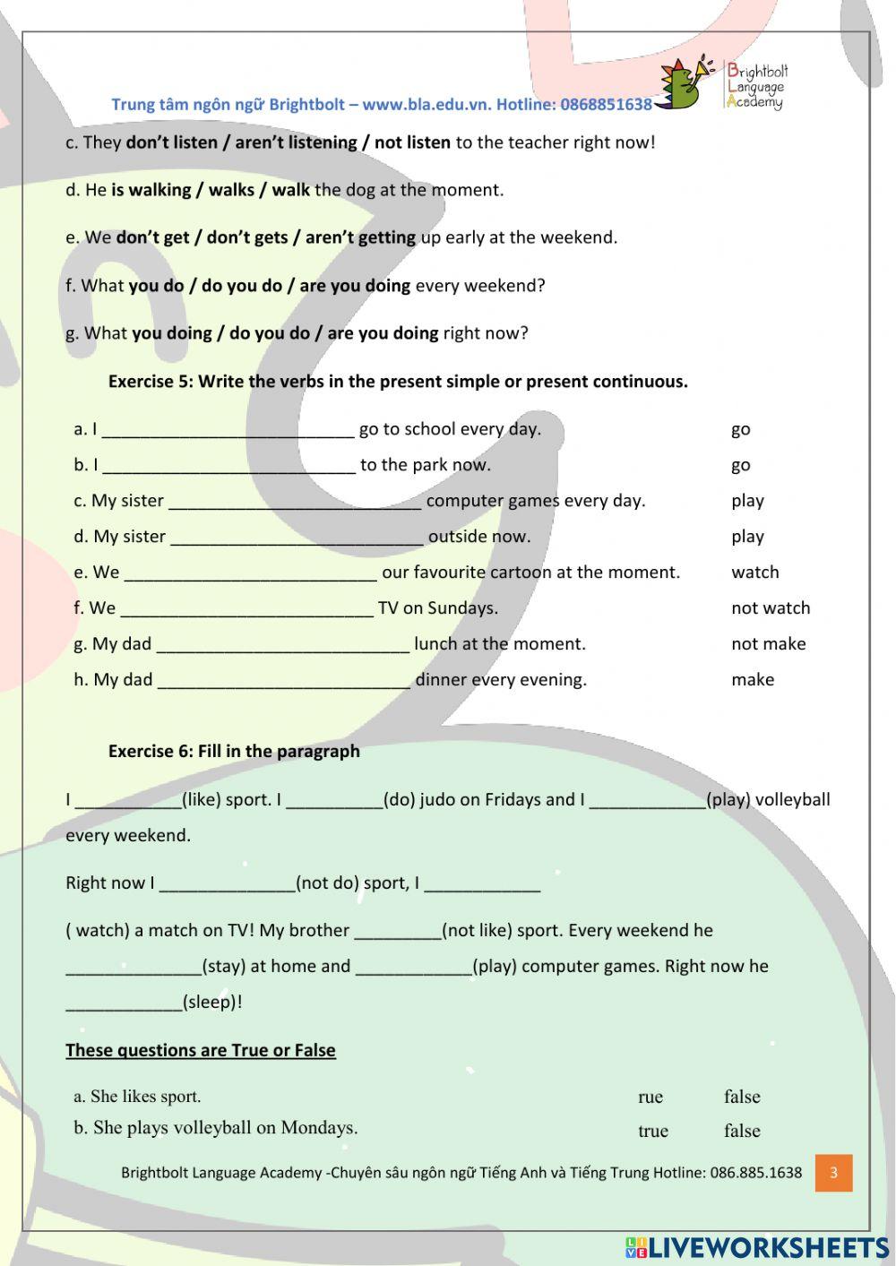 Lesson Worksheet