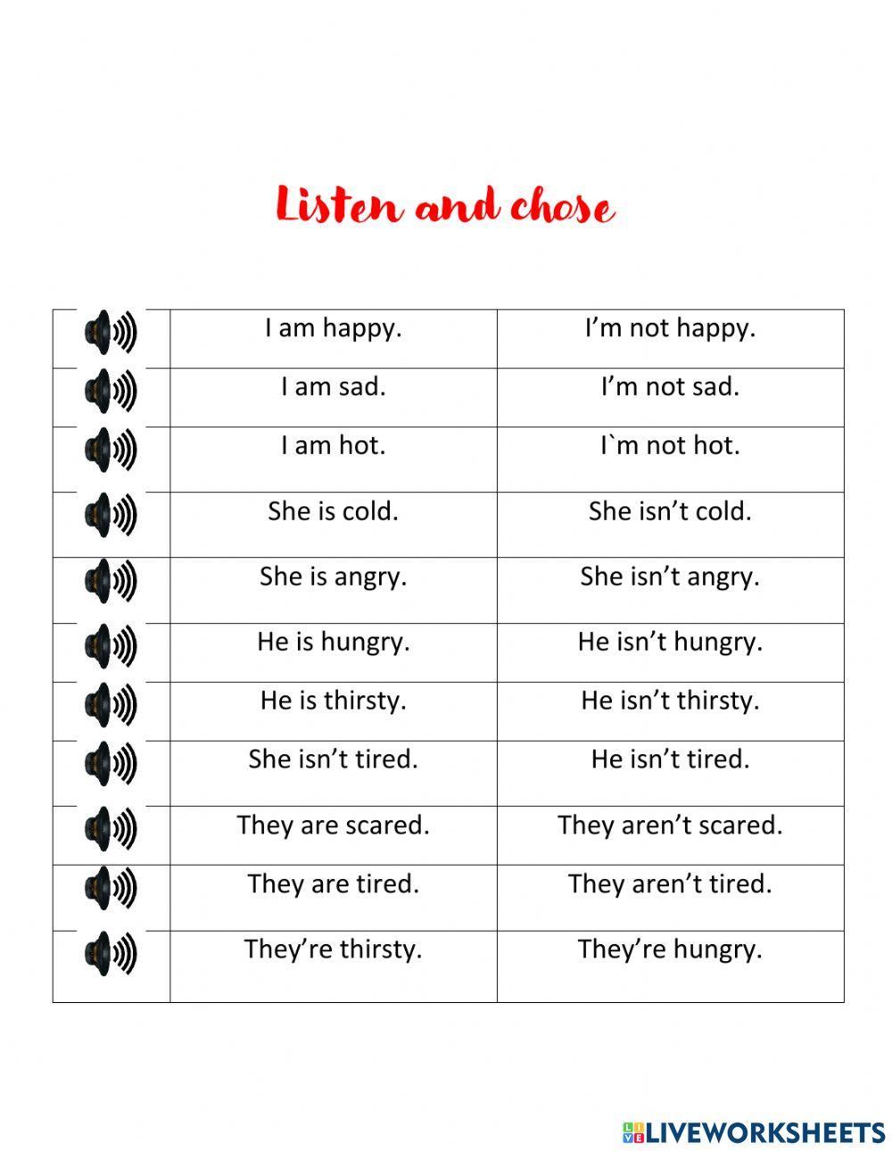 Unit 4- Feeling- Academy 1