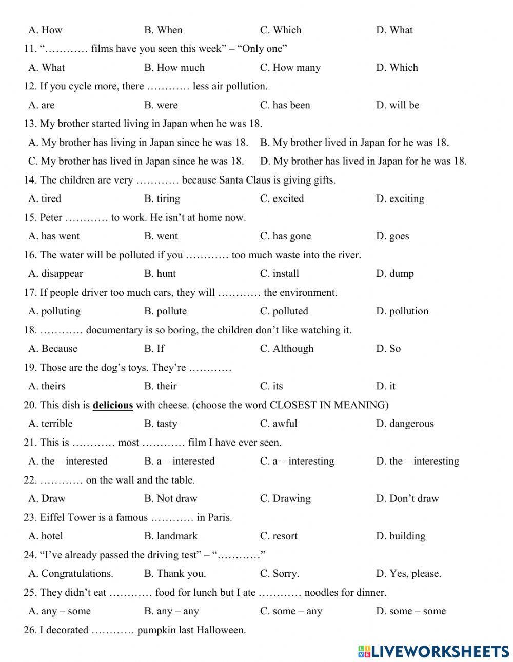 Group 5 - March test - 2022