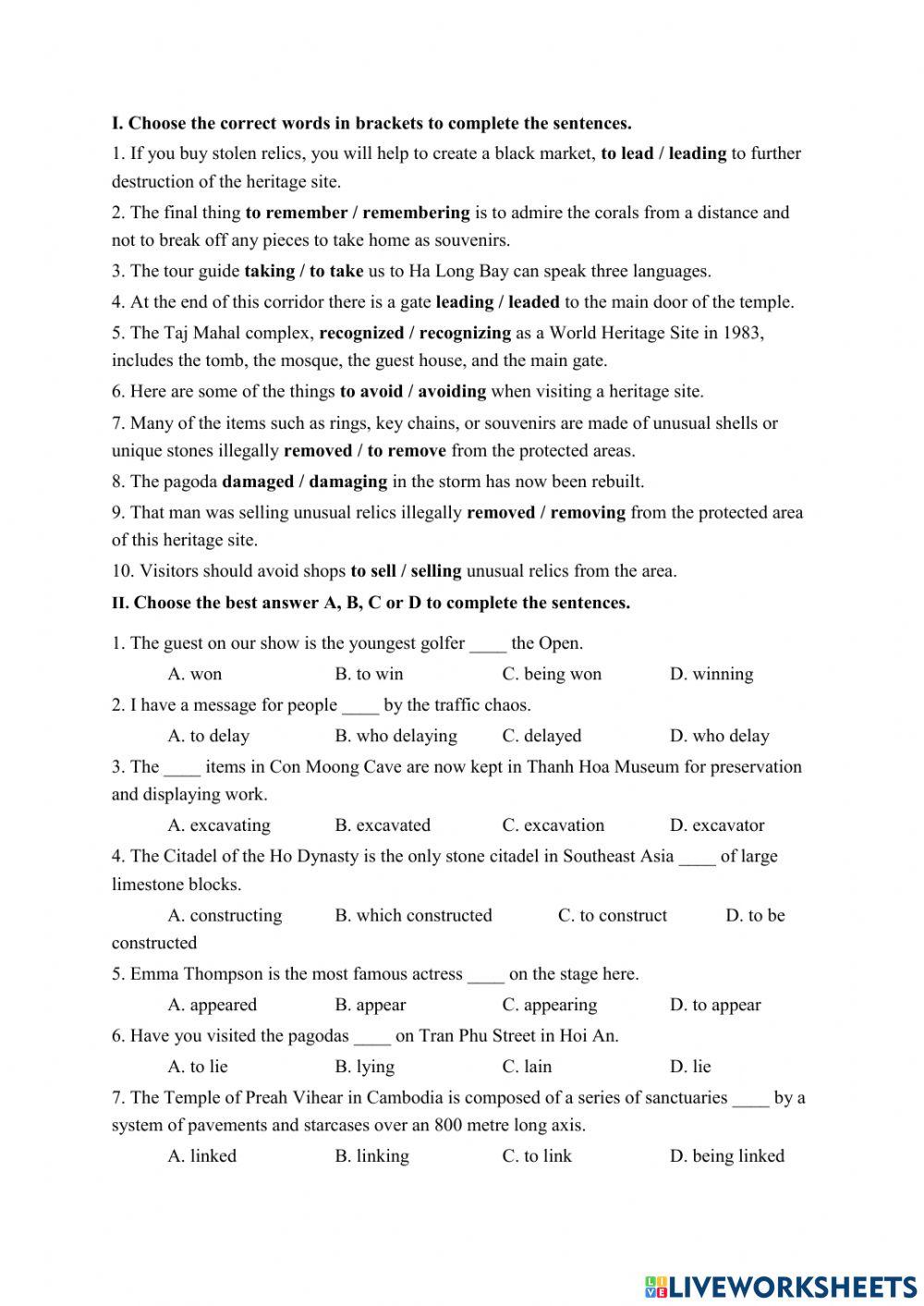 11A U8 Grammar Review