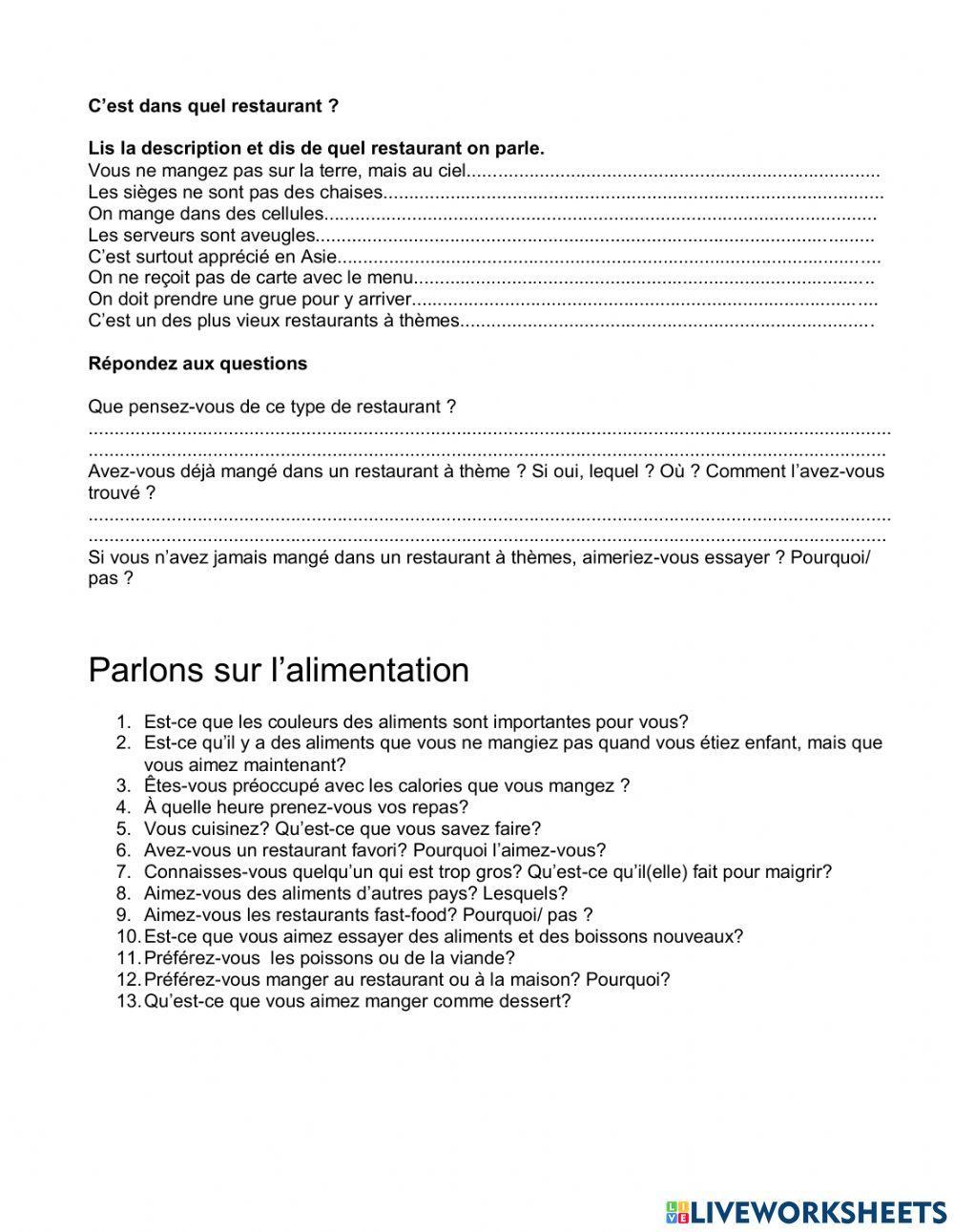 Restaurants insolites