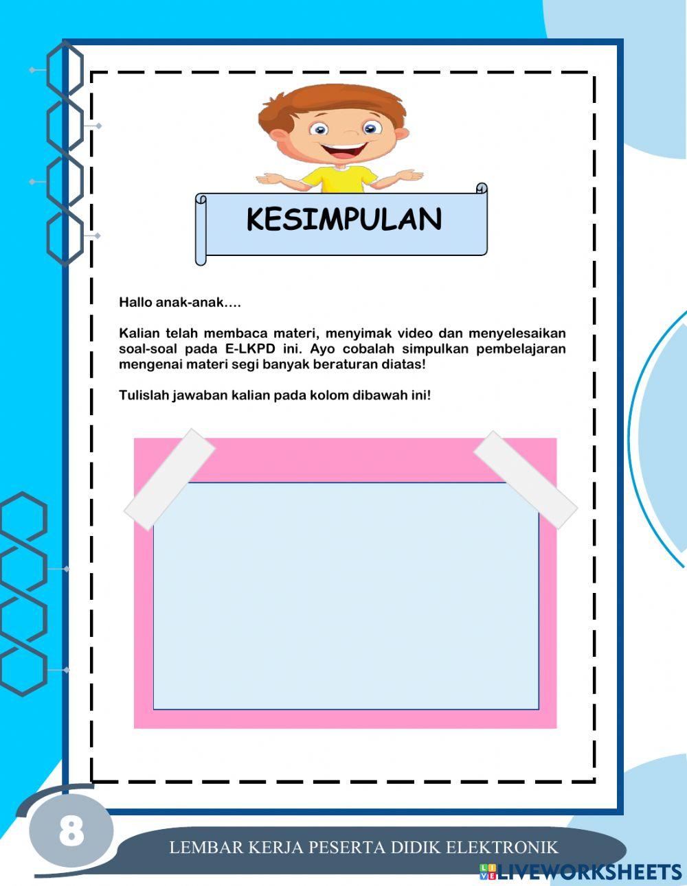 E-LKPD Segi Banyak Beraturan