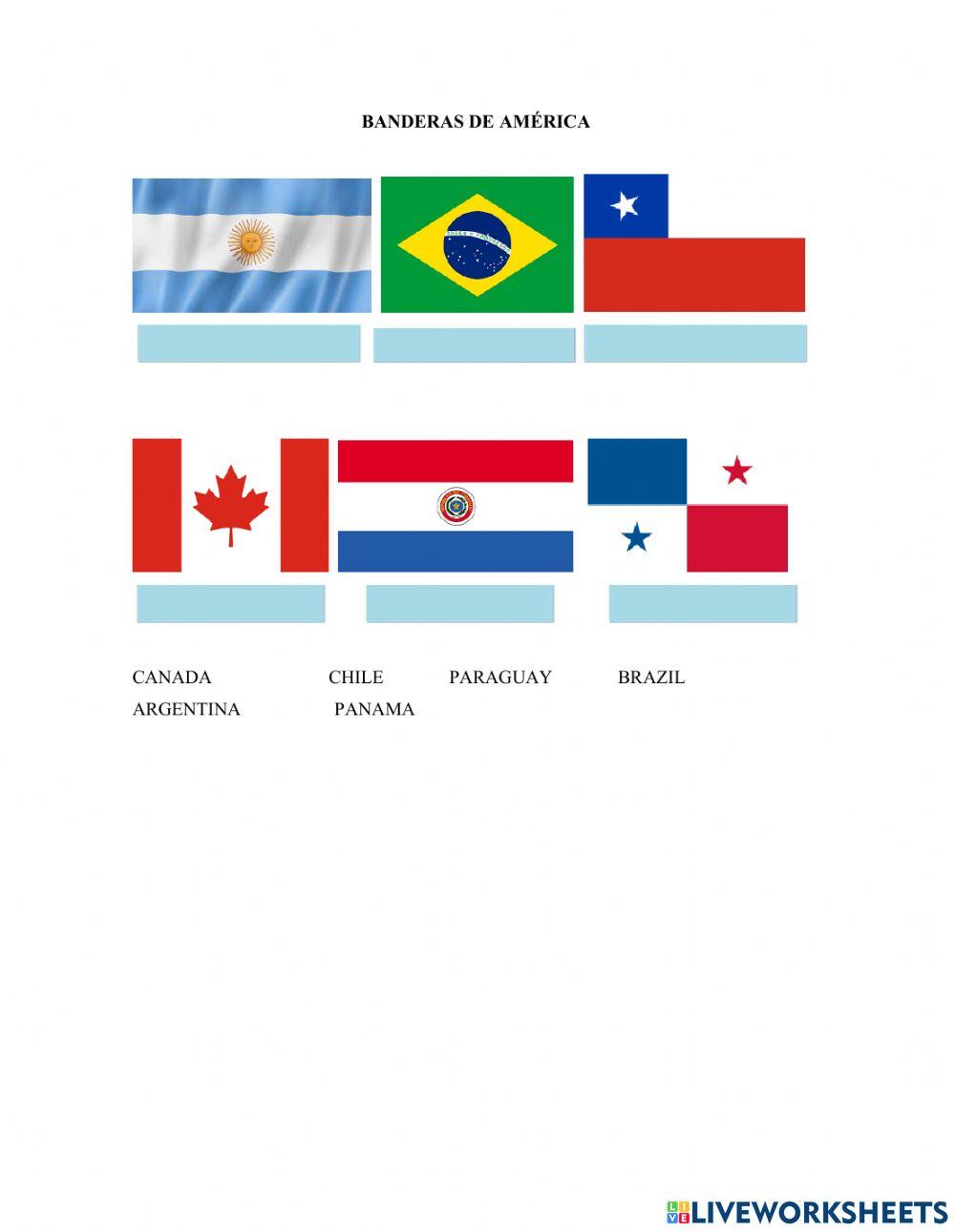 Banderas del continente americano