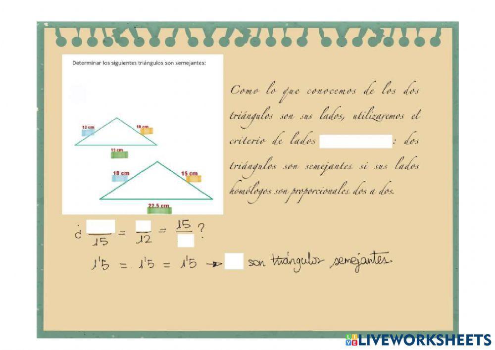 Semejanza de triángulos 1