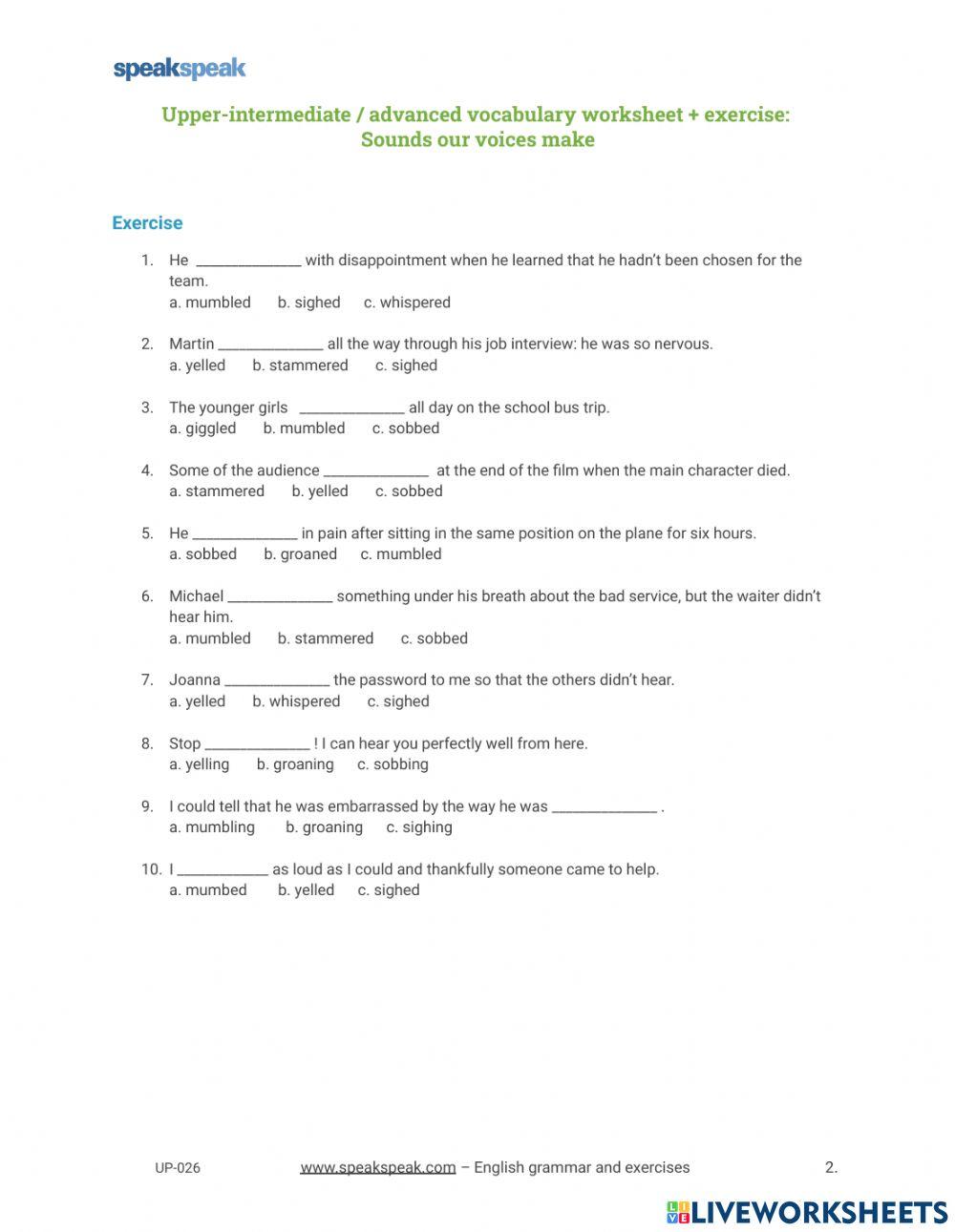 Sounds Our Voices Make