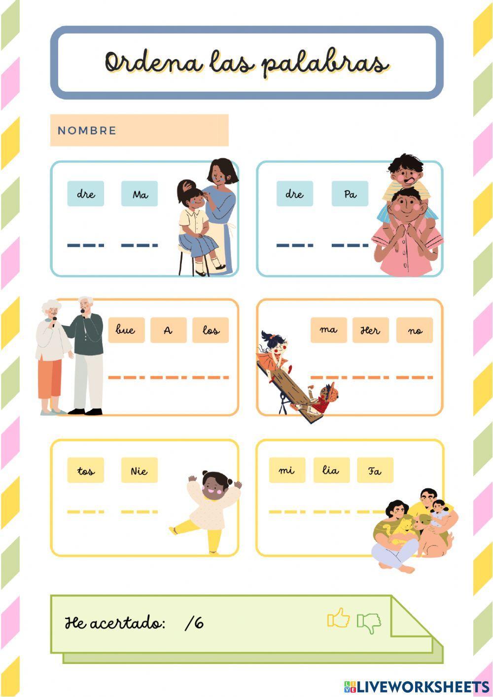 Ordeno el vocabulario