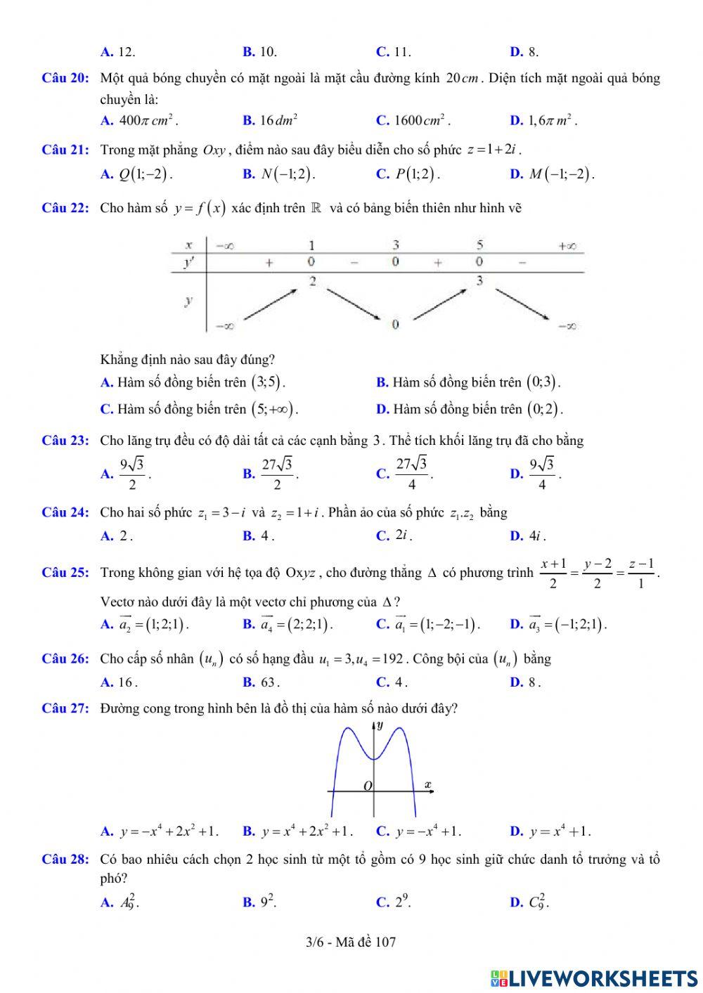 TNTHPT-MĐ-67-Đề ôn tập số 107