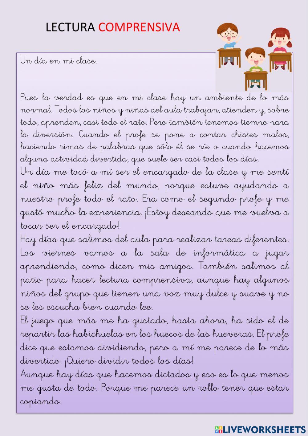 Comprensión Lectora