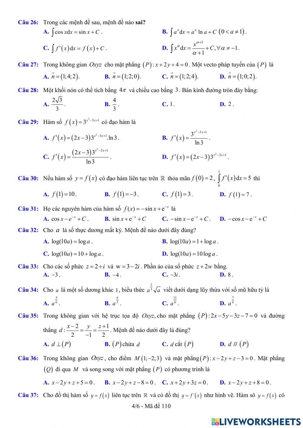 TNTHPT-MĐ-67-Đề ôn tập số 110