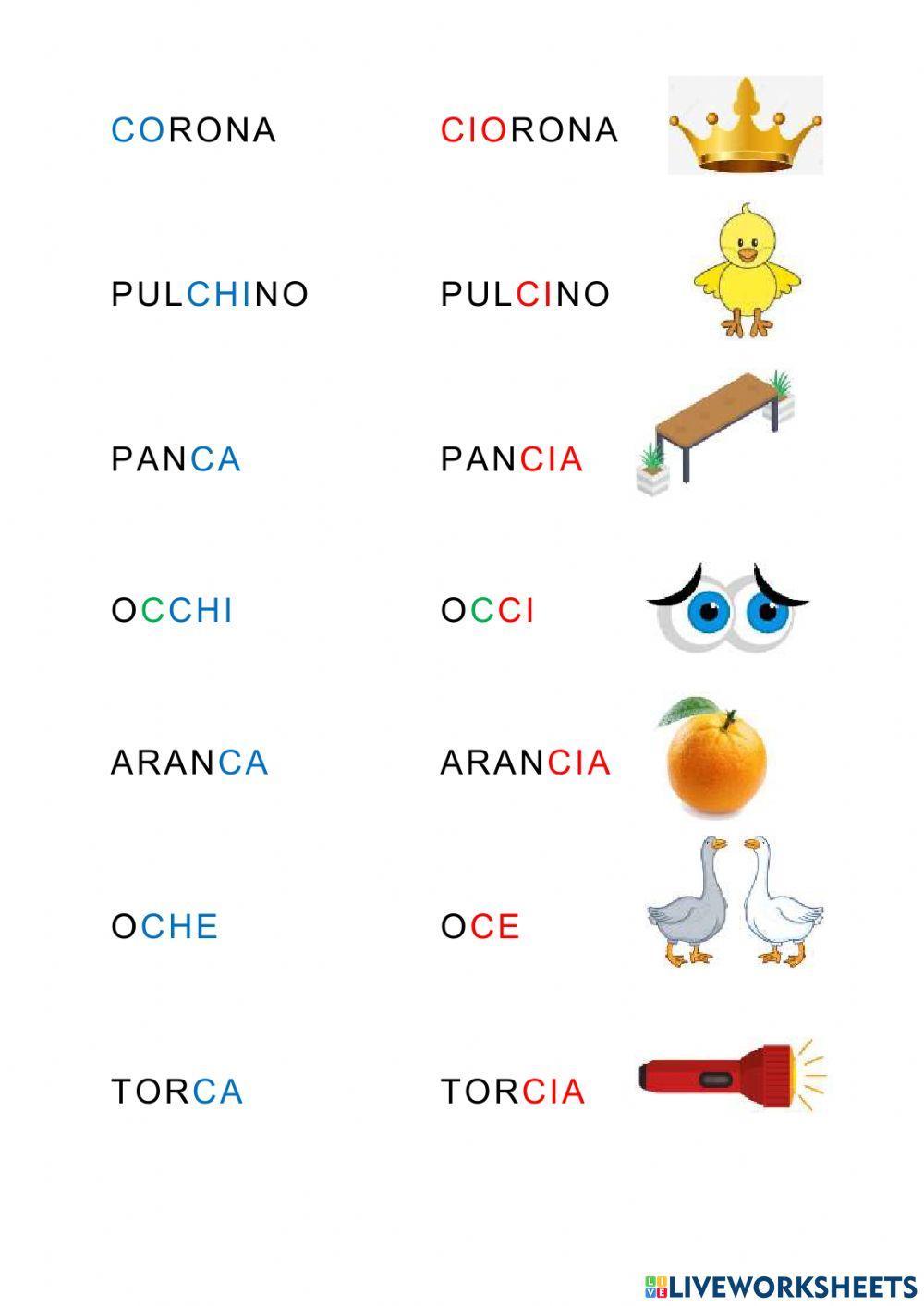 C suoni duri e dolci