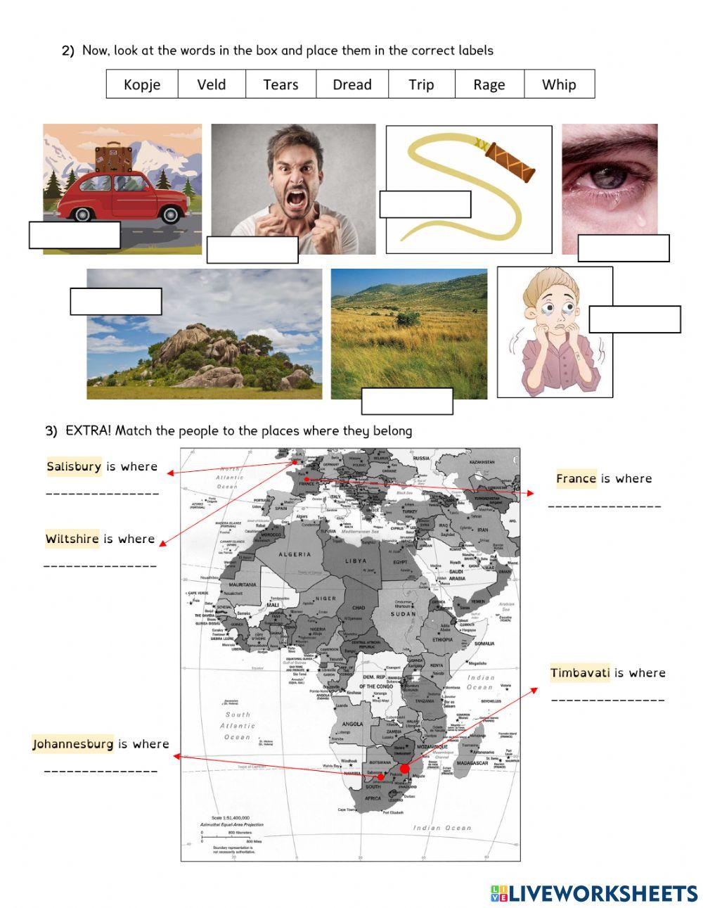 The butterfly lion - Chapter 5 (Vocabulary)