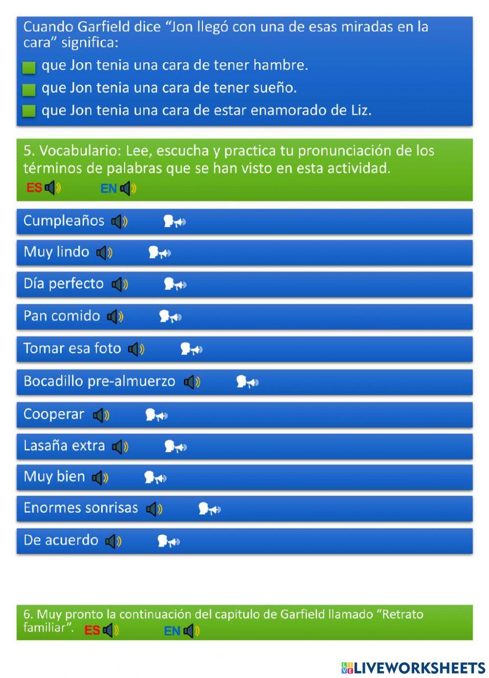 Garfield Retrato familiar