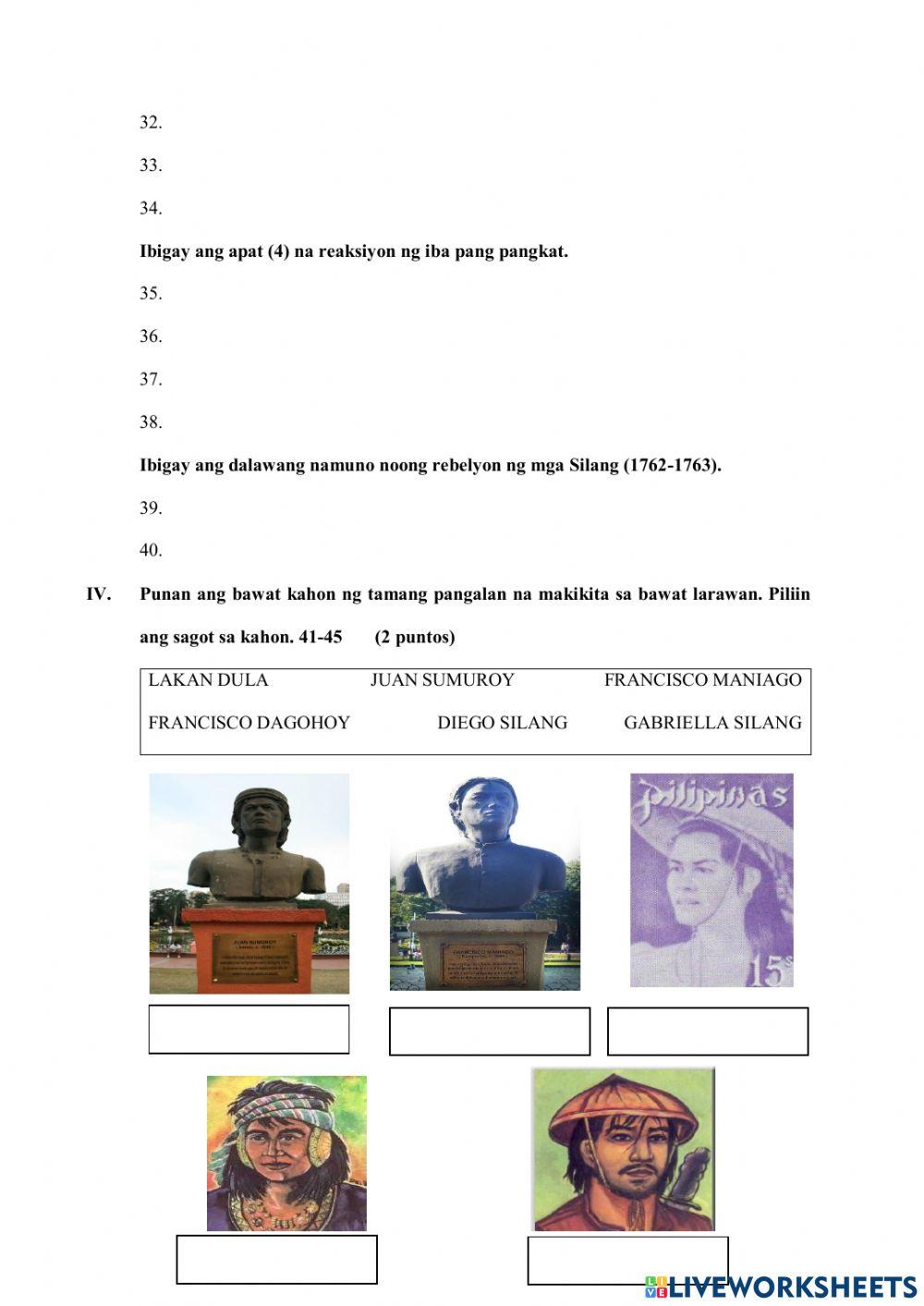 Ika-Apat na Lagumang Pagsusulit sa AP 5