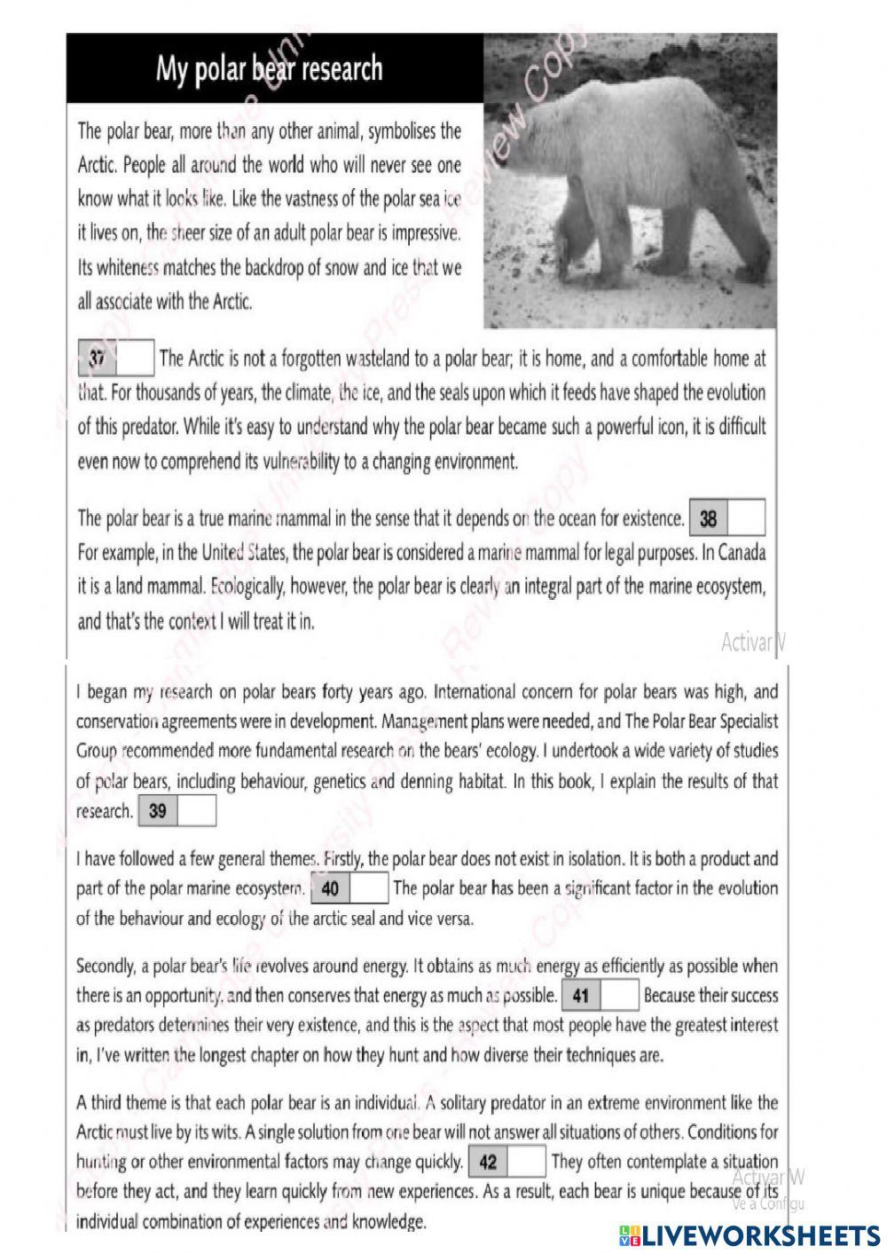 Practice reading Part 6 B2 first