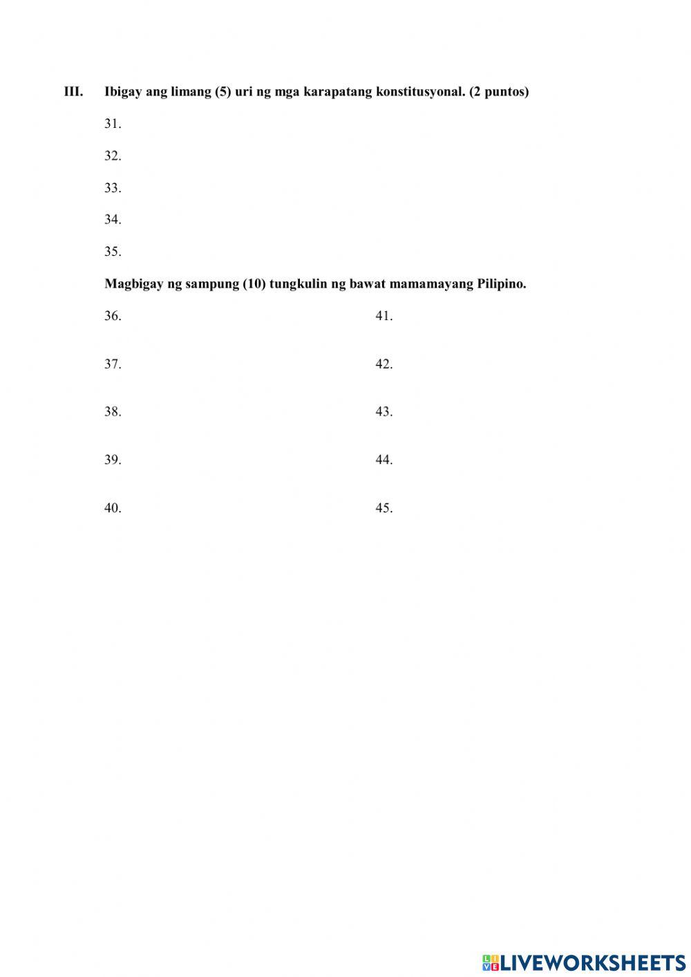 Ika-Apat na Lagumang Pagsusulit sa AP 4