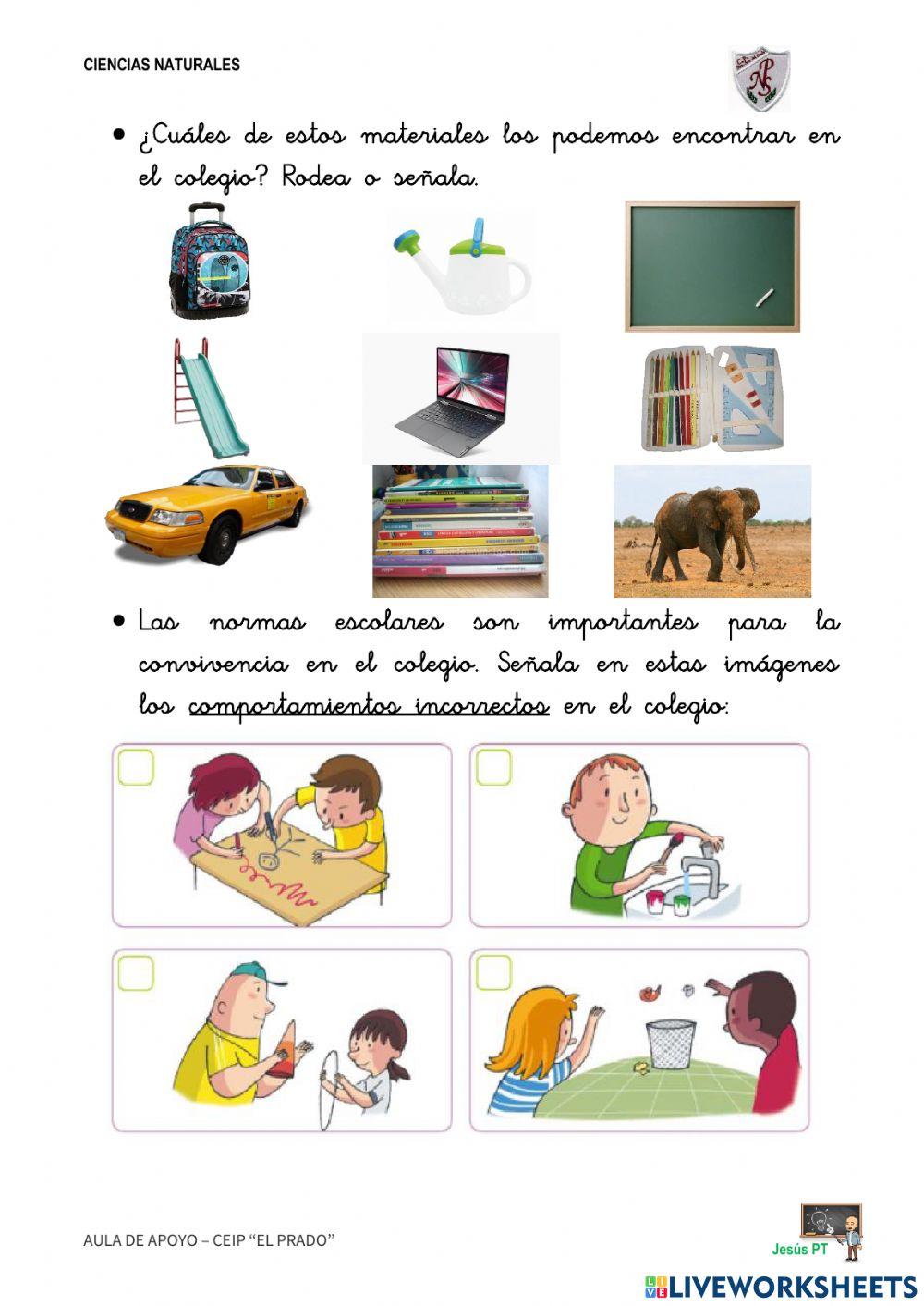 Ficha 1 El Colegio-1EP-Ciencias Sociales