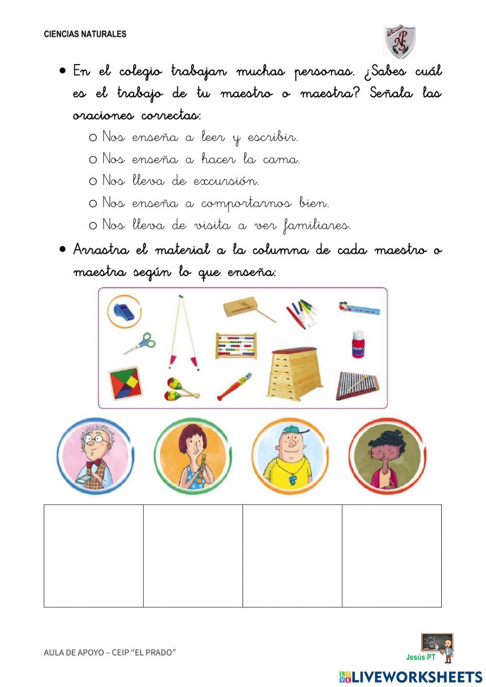 Ficha 2 El Colegio-1EP-Ciencias Sociales